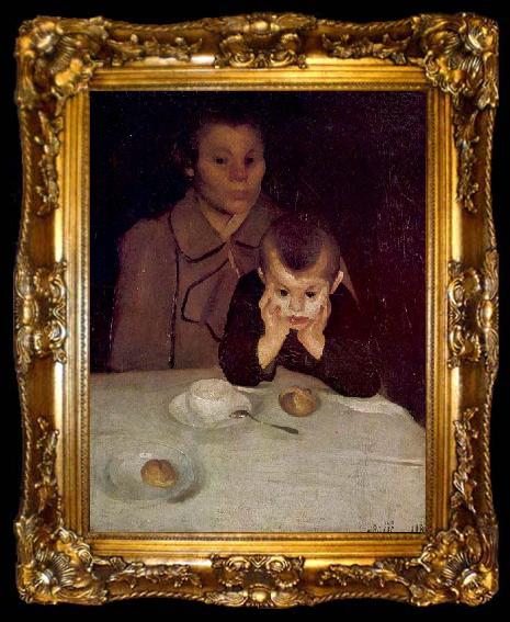 framed  Josip Racic Mother and a child, ta009-2
